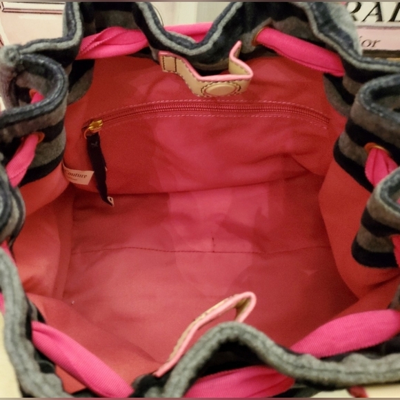 Juicy Couture Pink & Grey Daydreamer Handbag with Matching Wallet! *Vintage* - Picture 6 of 12